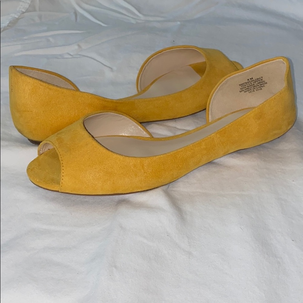 Nine West Peep-Toe Flats